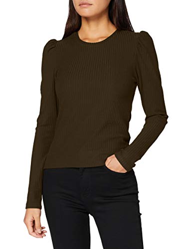 Only ONLEMMA L/S Puff Top JRS Blusas, Forest Night, M para Mujer