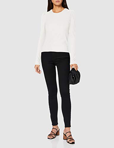 Only ONLEMMA L/S Puff Top JRS Camiseta sin Mangas, Cloud Dancer, S para Mujer