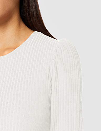 Only ONLEMMA L/S Puff Top JRS Camiseta sin Mangas, Cloud Dancer, S para Mujer