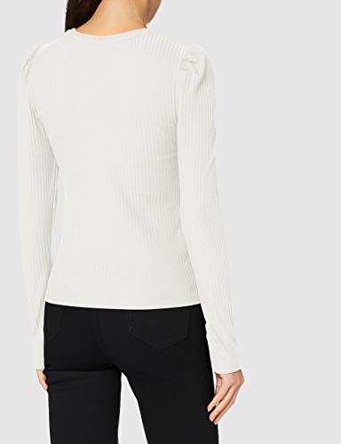 Only ONLEMMA L/S Puff Top JRS Camiseta sin Mangas, Cloud Dancer, S para Mujer