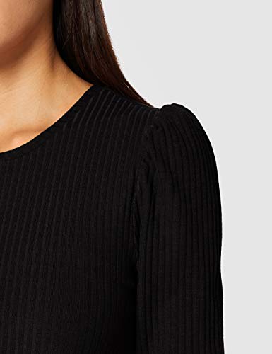 Only ONLEMMA L/S Puff Top JRS Camiseta sin Mangas, Negro, M para Mujer