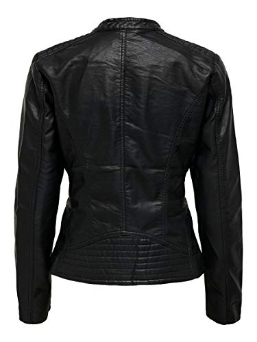 Only onlFREYA Faux Leather Biker OTW Noos Chaqueta, Negro (Black), 38 para Mujer