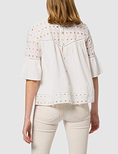 Only ONLIRINA EMB Anglaise DNM Top Noos Blusas, Cloud Dancer, 36 para Mujer