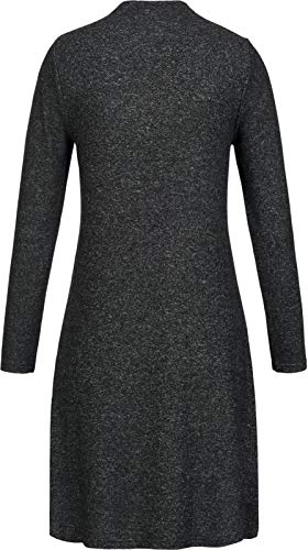 Only Onlkleo L/s Dress Knt Noos Vestido, Gris (Dark Grey MelangeDark Grey Melange), X-Small para Mujer