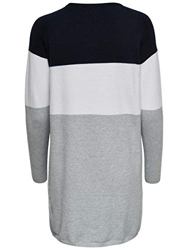 Only Onllillo L/s Dress Knt Noos Vestido, Multicolor (Night Sky White), Large para Mujer