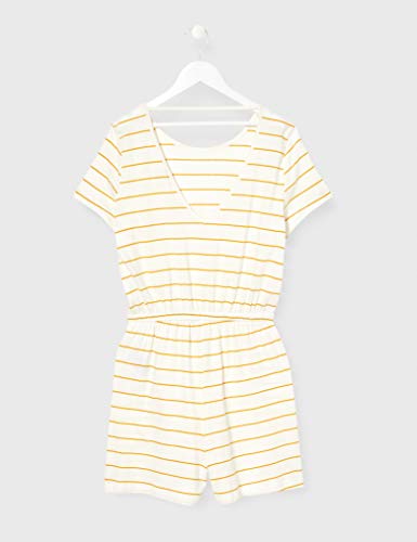 Only Onlmay Life S/s Playsuit Jrs Mono Corto, Blanco (Cloud Dancer - Golden Spice), L Mujer