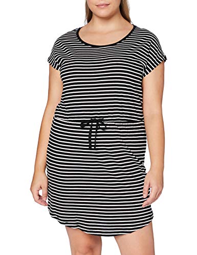 Only Onlmay S/s Dress Noos Vestido, Multicolor (Black Stripes: Thin Stripe Cl. Dancer), 42 (Talla del Fabricante: Large) para Mujer