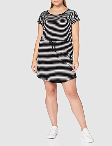 Only Onlmay S/s Dress Noos Vestido, Multicolor (Black Stripes: Thin Stripe Cl. Dancer), 46 (Talla del Fabricante: XX-Large) para Mujer