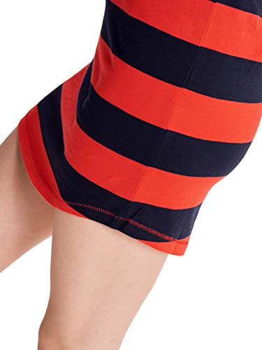 Only Onlmay S/s Dress Noos Vestido, Multicolor (Night Sky Stripes: Block High Risk Red), 40 (Talla del Fabricante: Medium) para Mujer
