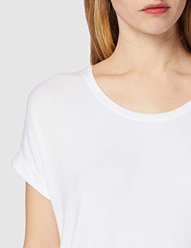 Only Onlmoster S/s O-Neck Top Noos Jrs Camiseta, Blanco (White), 40 (Talla del Fabricante: Large) para Mujer