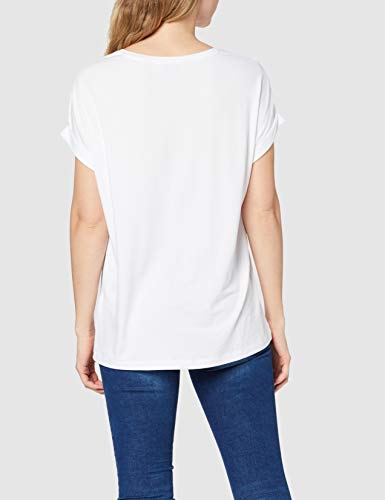 Only Onlmoster S/s O-Neck Top Noos Jrs Camiseta, Blanco (White), 40 (Talla del Fabricante: Large) para Mujer