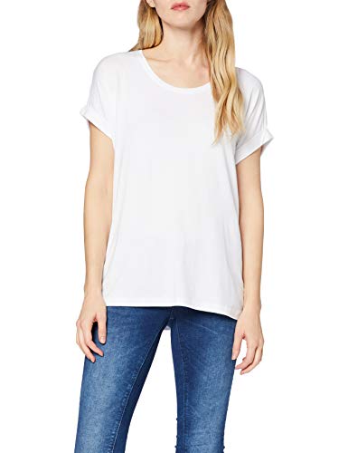 Only Onlmoster S/s O-Neck Top Noos Jrs Camiseta, Blanco (White), 42 (Talla del Fabricante: X-Large) para Mujer
