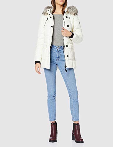 Only ONLNEWOTTOWA Nylon Coat OTW Abrigo, Blanco (Cloud Dancer Cloud Dancer), S para Mujer