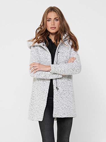 Only ONLNEWSEDONA Wool Coat CC OTW Abrigo de mezcla de lana, Cloud Dancer, XS para Mujer