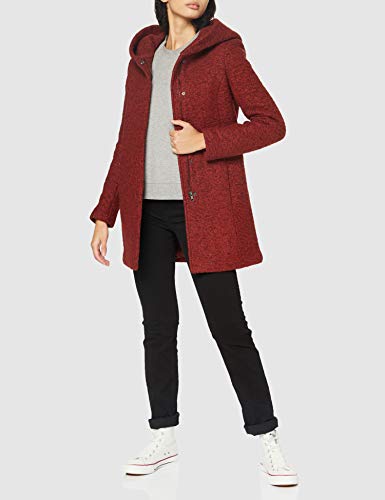 Only ONLNEWSEDONA Wool Coat CC OTW Abrigo de mezcla de lana, Fired Brick, S para Mujer