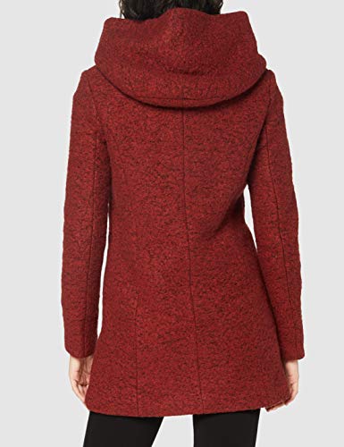 Only ONLNEWSEDONA Wool Coat CC OTW Abrigo de mezcla de lana, Fired Brick, S para Mujer