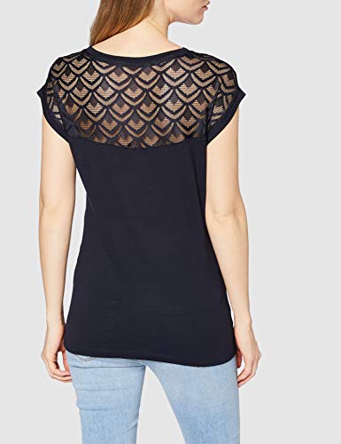 Only onlNICOLE S/S Mix Top Noos Camiseta, Azul (Night Sky), M para Mujer