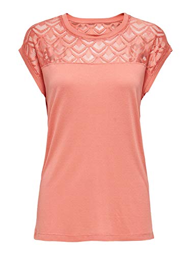 Only Onlnicole S/s Mix Top Noos Camiseta, Terra Cotta, M para Mujer