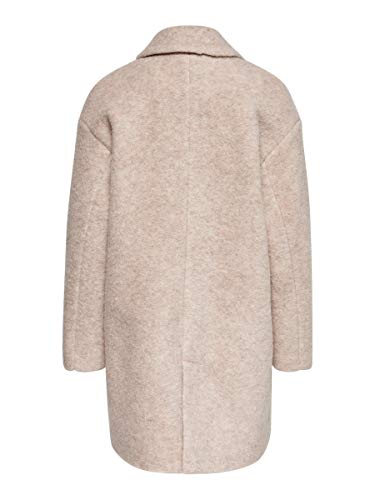 Only Onlnina Celeste Wool Coat Otw Abrigo, Gris (Shadow Gray Shadow Gray), 40 (Talla del fabricante: Medium) para Mujer