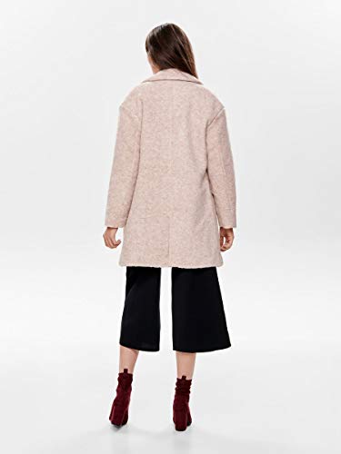Only Onlnina Celeste Wool Coat Otw Abrigo, Gris (Shadow Gray Shadow Gray), 40 (Talla del fabricante: Medium) para Mujer