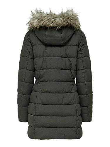Only Onlnorth Nylon Coat CC Otw Abrigo, Negro (Black Black), 38 (Talla del fabricante: Small) para Mujer