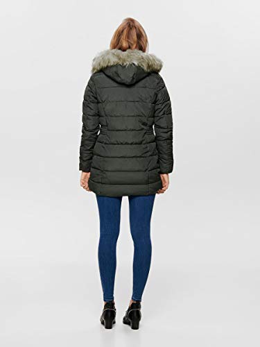 Only Onlnorth Nylon Coat CC Otw Abrigo, Negro (Black Black), 38 (Talla del fabricante: Small) para Mujer