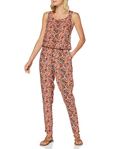 Only Onlnova Life S/L Jumpsuit AOP WVN 11 Mono Largo, Cloud Dancer Liberty, 38 Mujer