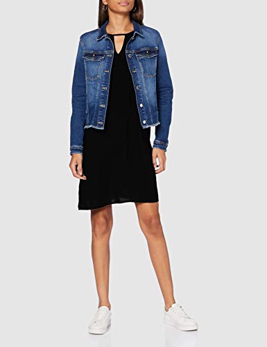 Only Onlnova Limbo Life Dress Solid WVN Vestido, Negro, 44 para Mujer