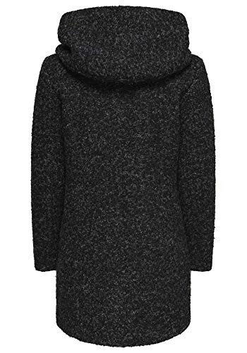 ONLY Onlsedona Boucle Wool Coat Otw Noos Abrigo, Negro (Black Detail:Melange), XS para Mujer
