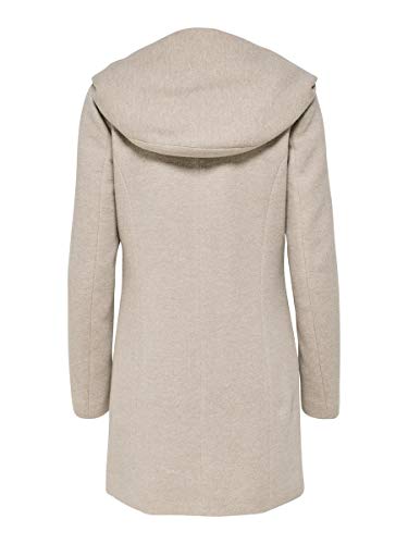 Only Onlsedona Light Coat Otw Noos Abrigo, Etherea/Detail:Melange, 38 (Talla del Fabricante: Medium) para Mujer