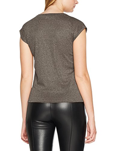 Only onlSILVERY S/S V Neck Lurex Top JRS Noos Camiseta, Verde (Kalamata), 34 (Talla del Fabricante: X-Small) para Mujer