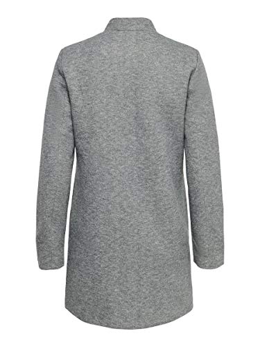 Only Onlsoho Coatigan Noos TLR Abrigo, Gris (Light Grey Melange Light Grey Melange), 40 (Talla del Fabricante: Large) para Mujer