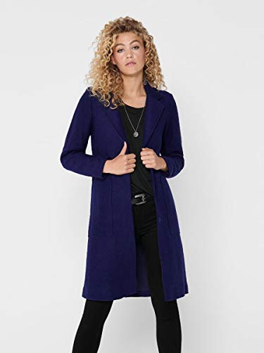 Only ONLSTACY Long Wool Coat CC OTW Abrigo, Azul noche, M para Mujer
