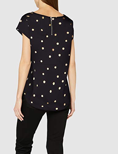 Only Onlvic SS AOP Top Noos Wvn Camiseta, Multicolor (Night Sky AOP:Gold Dots), 38 (Talla del Fabricante: 36) para Mujer