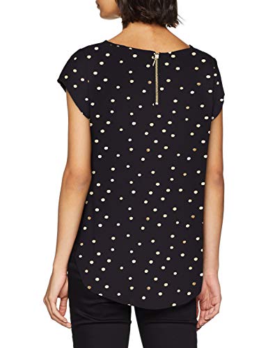Only Onlvic SS AOP Top Noos Wvn Camiseta, Multicolor (Night Sky AOP:Gold Dots), 38 (Talla del Fabricante: 36) para Mujer