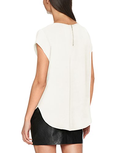 Only Onlvic S/s Solid Top Noos Wvn Camiseta, Blanco (Cloud Dancer Cloud Dancer), 38 para Mujer