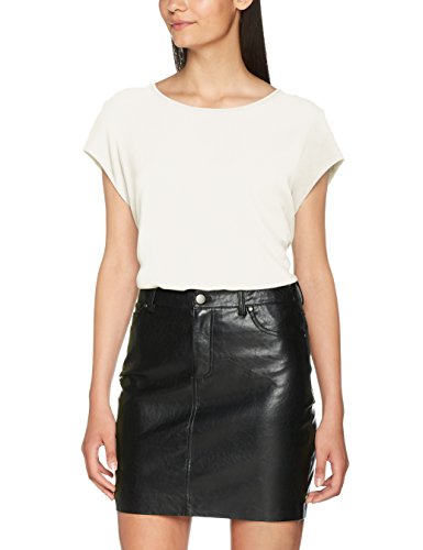 Only Onlvic S/s Solid Top Noos Wvn Camiseta, Blanco (Cloud Dancer Cloud Dancer), 38 para Mujer