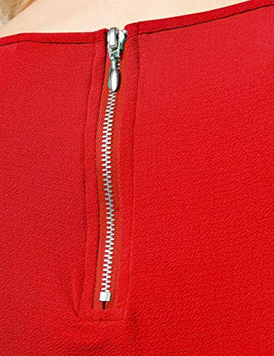 Only Onlvic S/s Solid Top Noos Wvn Camiseta, High Risk Red, 38 para Mujer