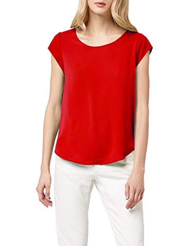 Only Onlvic S/s Solid Top Noos Wvn Camiseta, High Risk Red, 38 para Mujer
