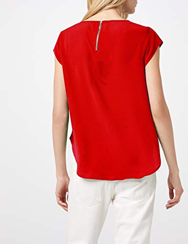 Only Onlvic S/s Solid Top Noos Wvn Camiseta, High Risk Red, 38 para Mujer