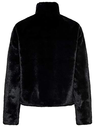 Only Onlvida Faux Fur Jacket Otw Noos Chaqueta, Negro (Black Black), Small para Mujer