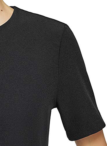 oodji Collection Mujer Vestido de Tejido Grueso con Cremallera en la Espalda, Negro, ES 36 / XS