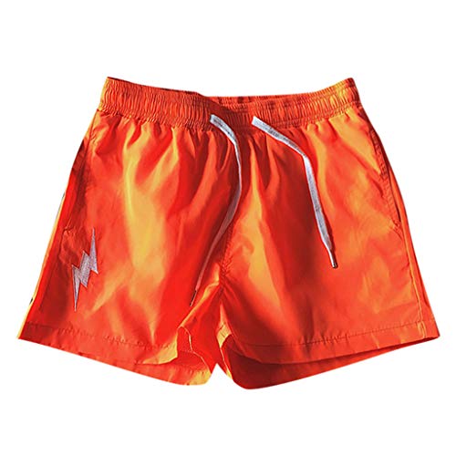 OPAKY Pantalones Deportivos Pantalones Cortos Elástico Bañador Hombre Pegatinas de la Moda de Verano Bolsillo Chico Playa Poliéster Secado Rápido Bañadores Natacion Ligero Moda Shorts