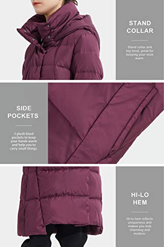 Orolay Abrigo de Invierno con Capucha Cálido y Elegante para Mujer