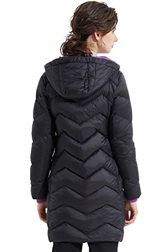 Orolay Abrigo Largo de Plumón para Mujer Chaqueta de Invierno con Capucha