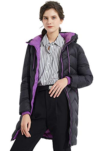 Orolay Abrigo Largo de Plumón para Mujer Chaqueta de Invierno con Capucha