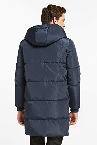 Orolay Hombre Chaqueta Gruesa Abrigo de Invierno cálido Armada Large
