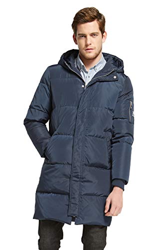 Orolay Hombre Chaqueta Gruesa Abrigo de Invierno cálido Armada Large