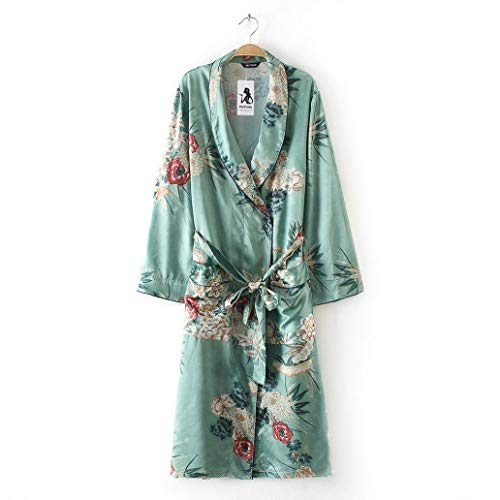 Overdose Bohemia Floral Borla Larga Largo Kimono Verano OtoñO Chal De Gran TamañO Tops Blusa Superior