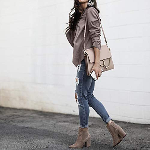 OverDose mujer De Manga Larga De Cuero Abierta Frente Corto Chaqueta De Punto De Chaqueta De Trabajo Chaqueta De Oficina Ocasional Invierno Abrigo